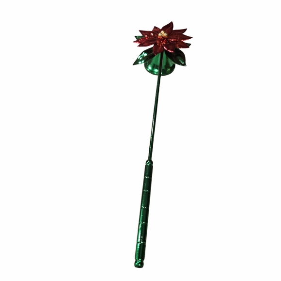 Dept Department 56 Candle Snuffer Poinsettia Flower, Vintage Never Used - Picture 2 of 7